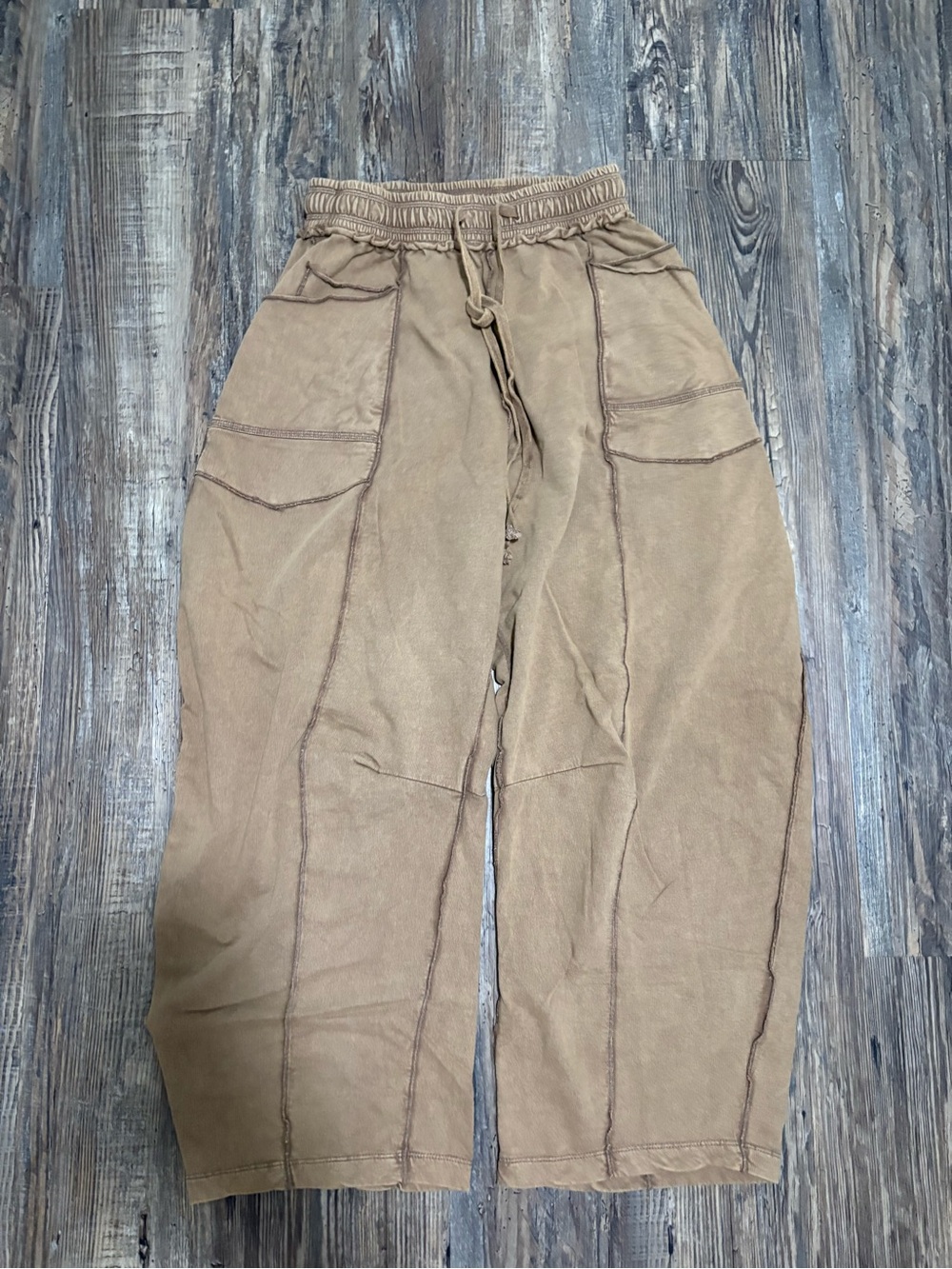 Free People Women’s Kaiden Pull-On Barrel Pants $75.00 Size XS Color Moon Rock